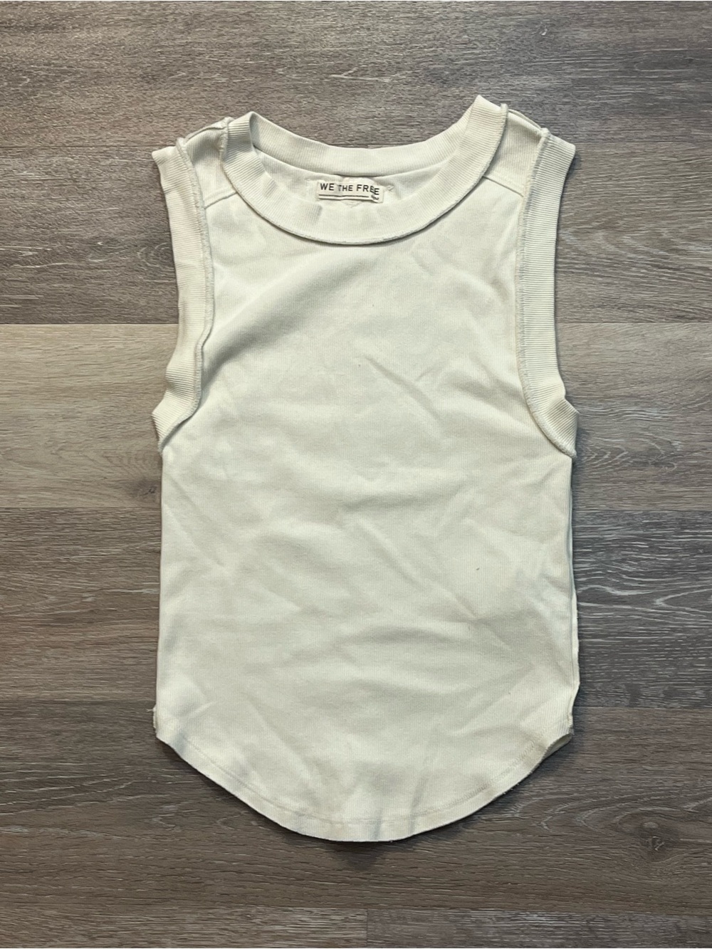 We The Free Kids Ivory Ribbed Tank Top